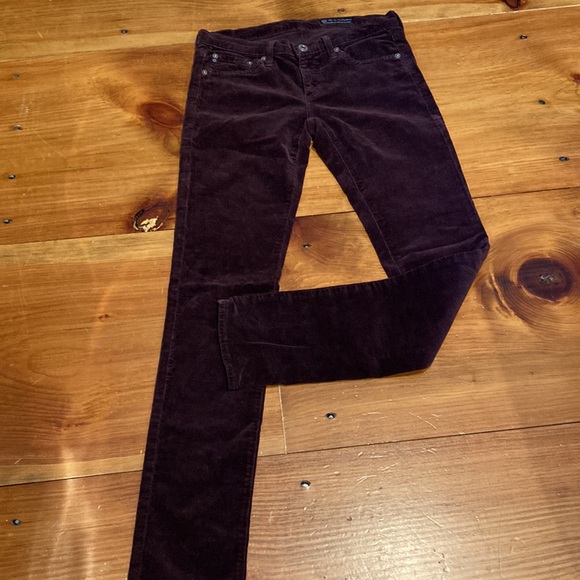 AG JEANS 26 The Stevie Slim Straight Fine Waled Jeans Jegging GOLDSCHMIED - Picture 3 of 9